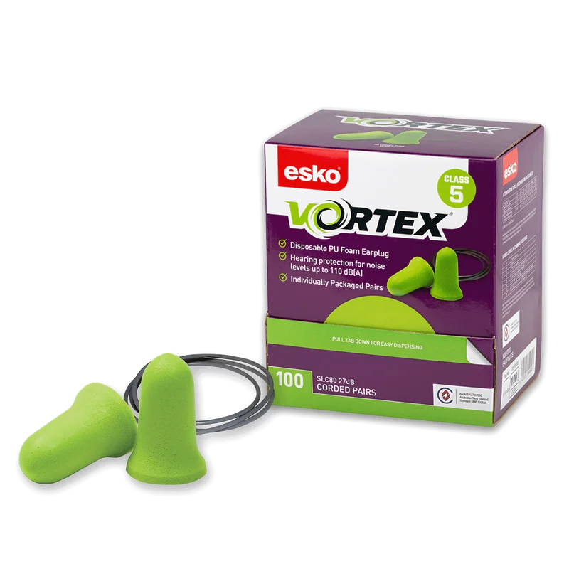 Esko Vortex Earplugs Blue Metal Detectable