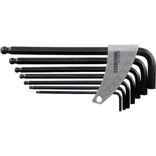 Teng 7pc Ball-End Metric Hex Key Set - 2.5-10.0mm