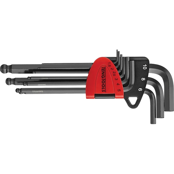 Teng 9pc Ball-End Metric Hex Key Set - 1.5-10.0mm