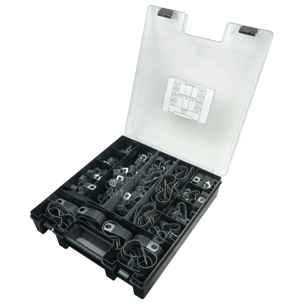 Kale 210pc Cable Clamp Polyolefin (PVC) P-Clip W1 Ezi Pak