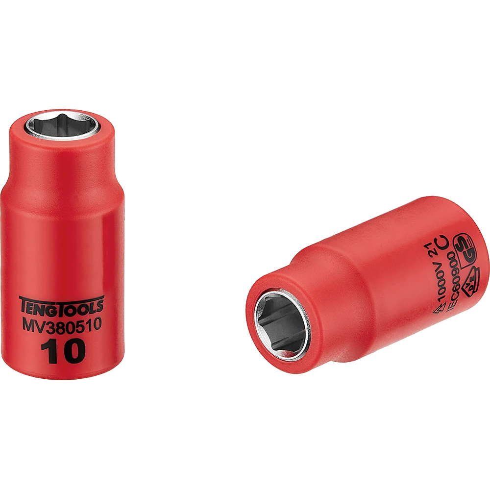 Teng 1000V VDE 3/8in Dr. Insulated Socket 10mm