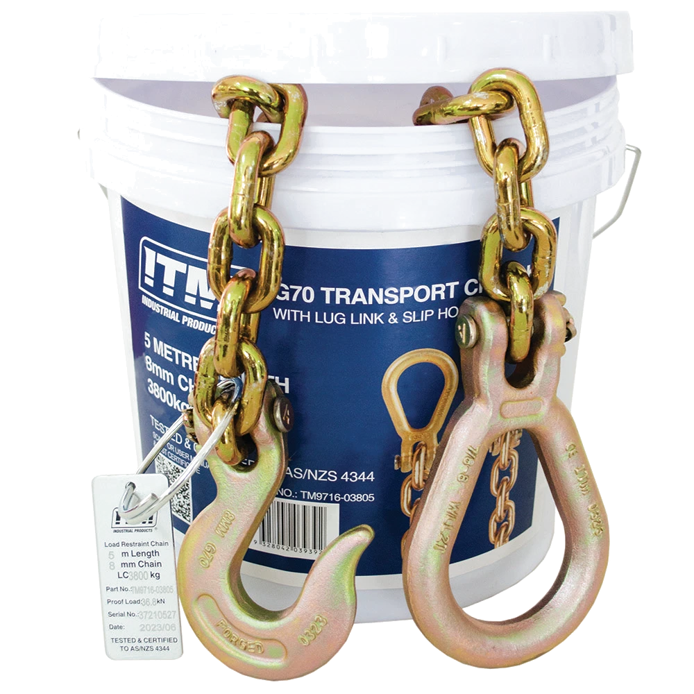 ITM G70 Transport Chain - 3.8 Ton Lashing Cap. - 5M Length