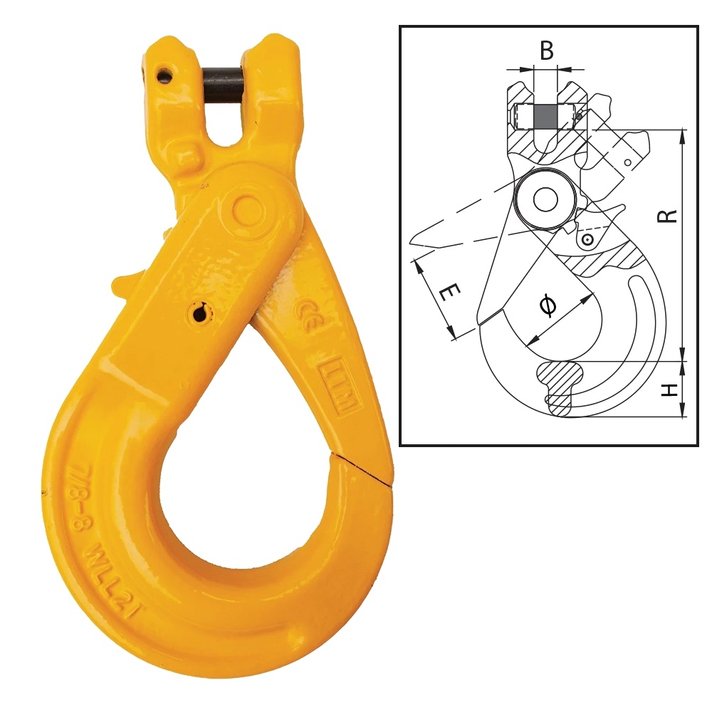 ITM G80 Clevis Self Locking Hook-22mm Chain