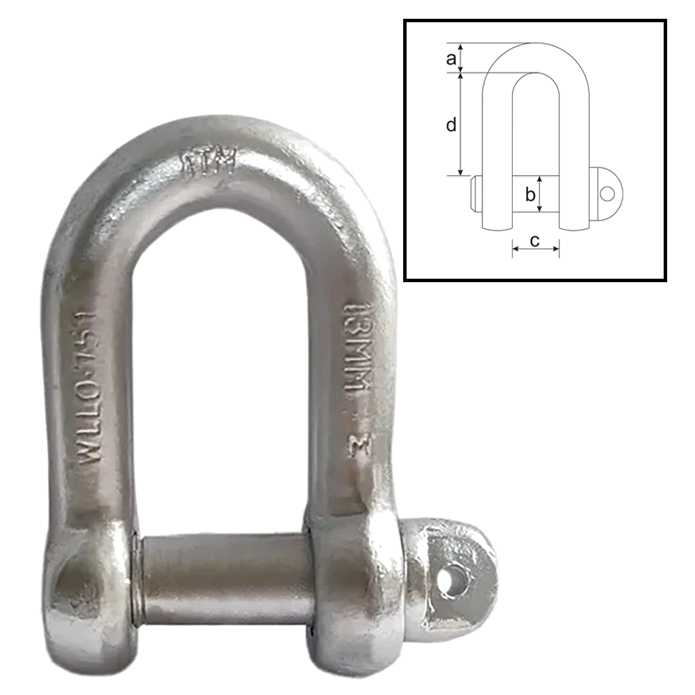 ITM Dee Shackle  Grade M  9.5 Tonne  38mm Body