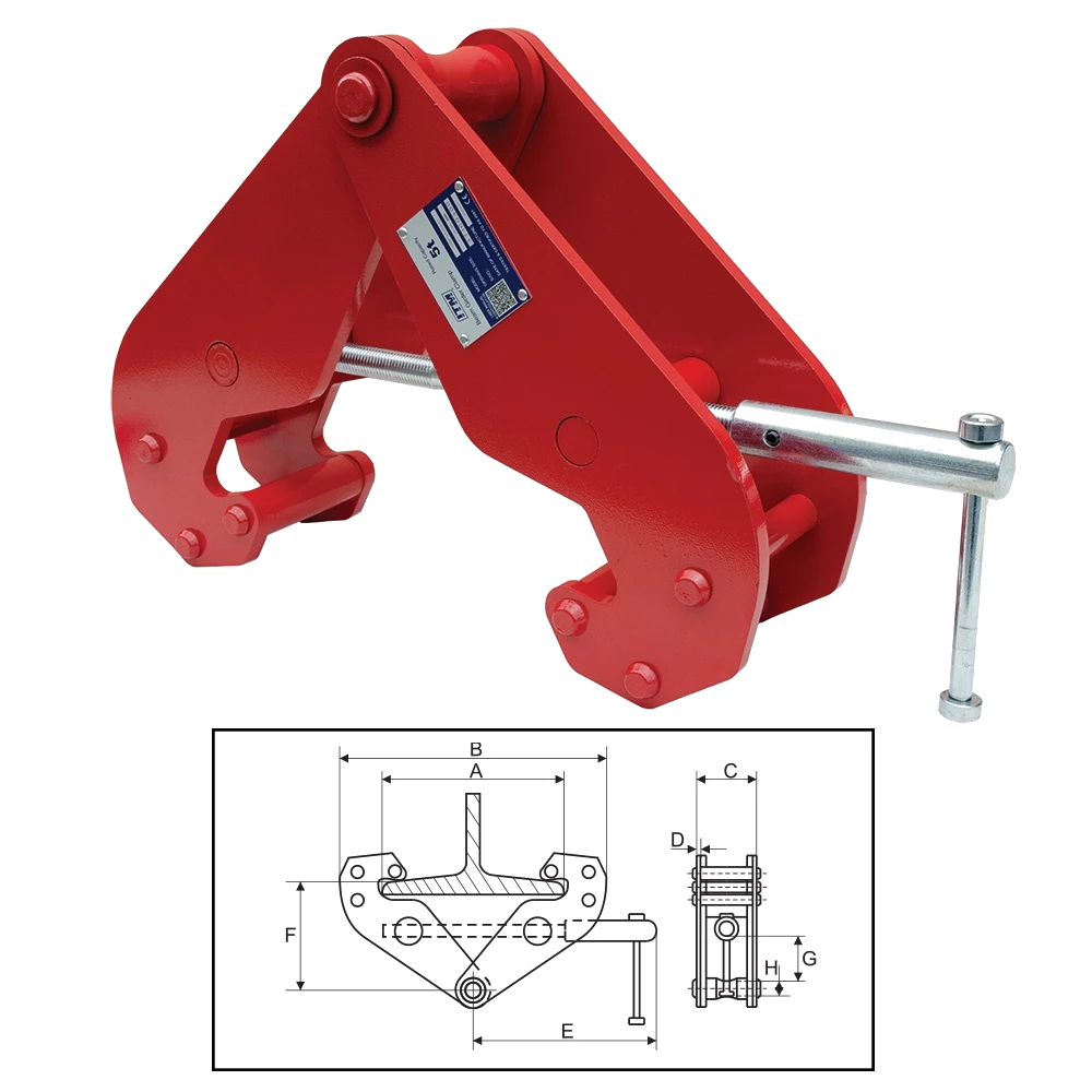 ITM Beam Clamp-5 Ton-320mm Beam Width