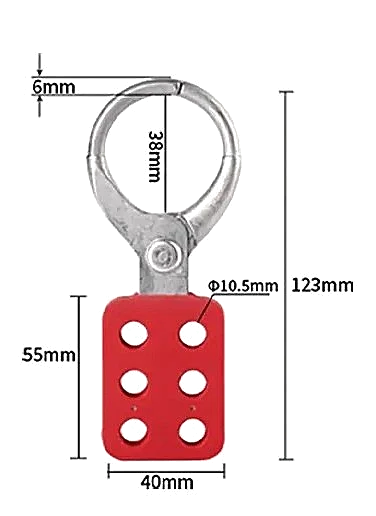 Aluminium Lockout Hasp—Anti Spark - Image 2