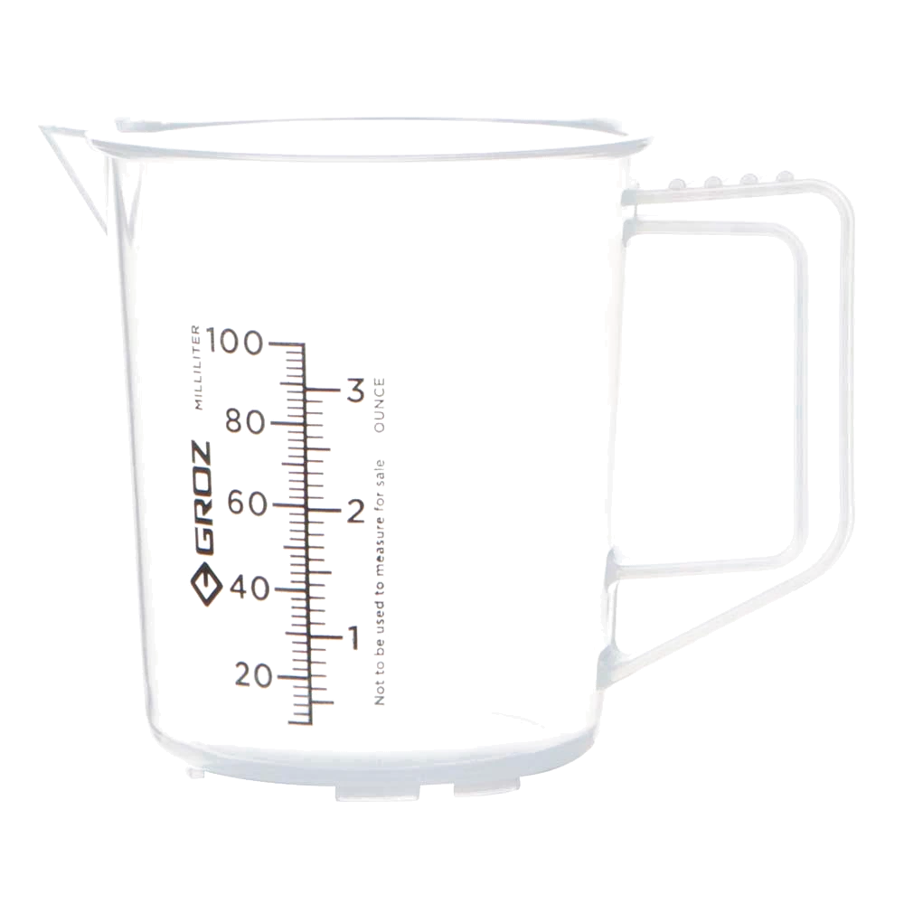 Groz Polypropylene Measuring Jug 100ml