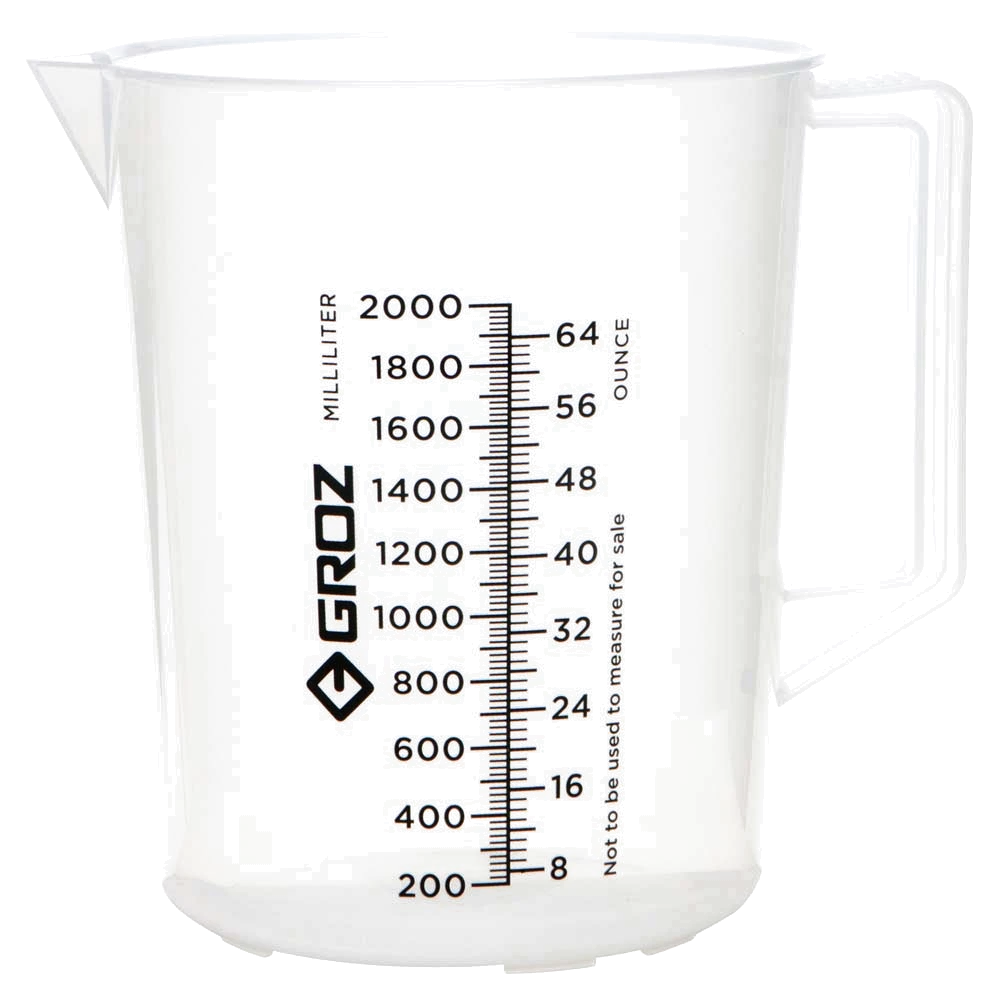 Groz Polypropylene Measuring Jug 2000ml