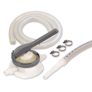 Groz Food Grade Diaphragm / Bilge Pump C/W Hoses 16.6LPM