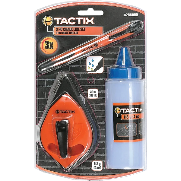 Tactix Chalk Line 3pc Set
