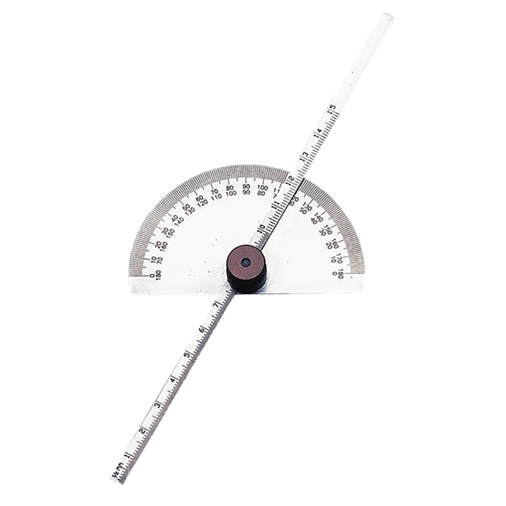 Groz Depth Gauge & Protractor Round Head 150mm Blade