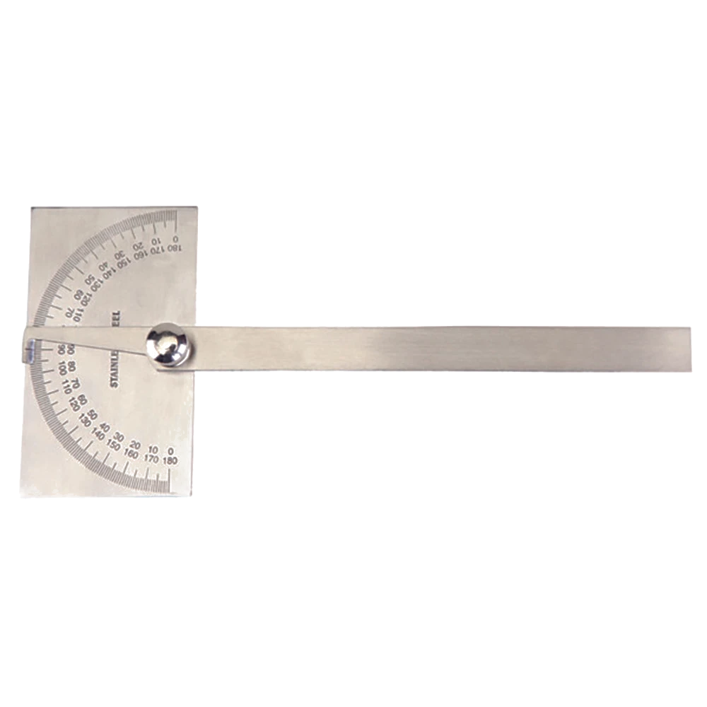 Groz Deg. Protractor  Rectangular Head  150mm Blade