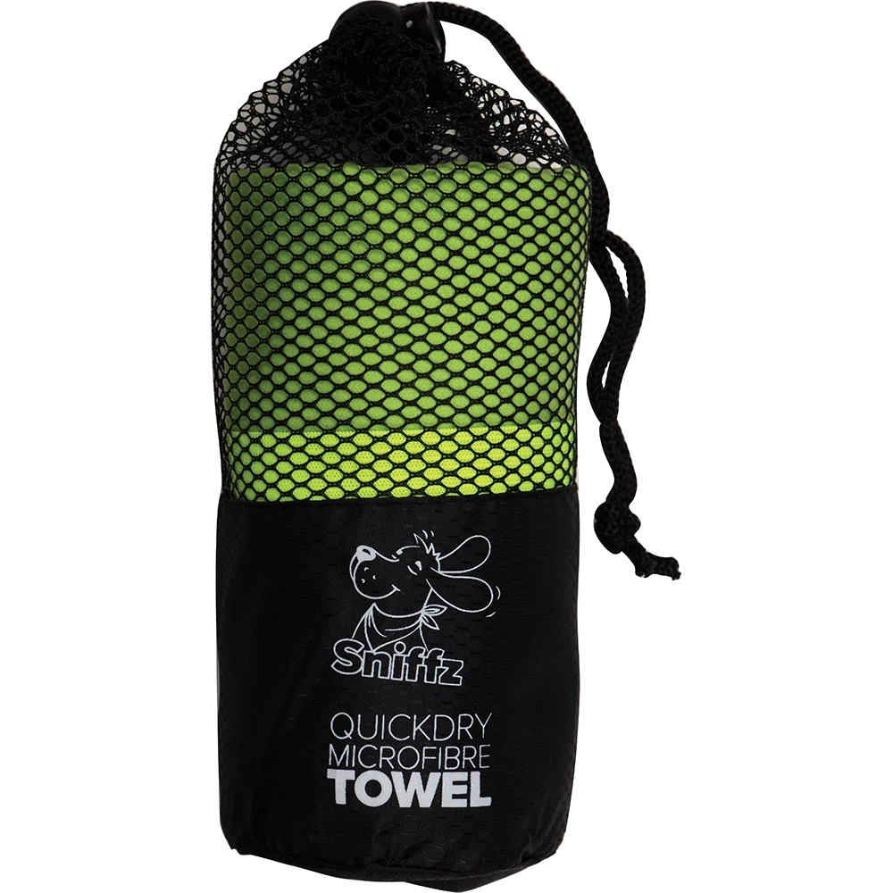 Sniffz Large Microfibre Towels - Green