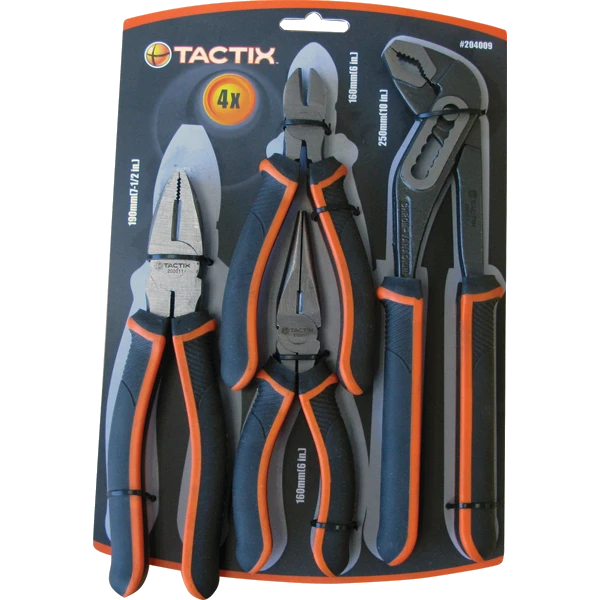 Tactix 4pc Plier Set