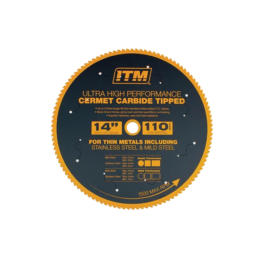 ITM 350mm Cermet Carbide Metal Cutting Blade 110T