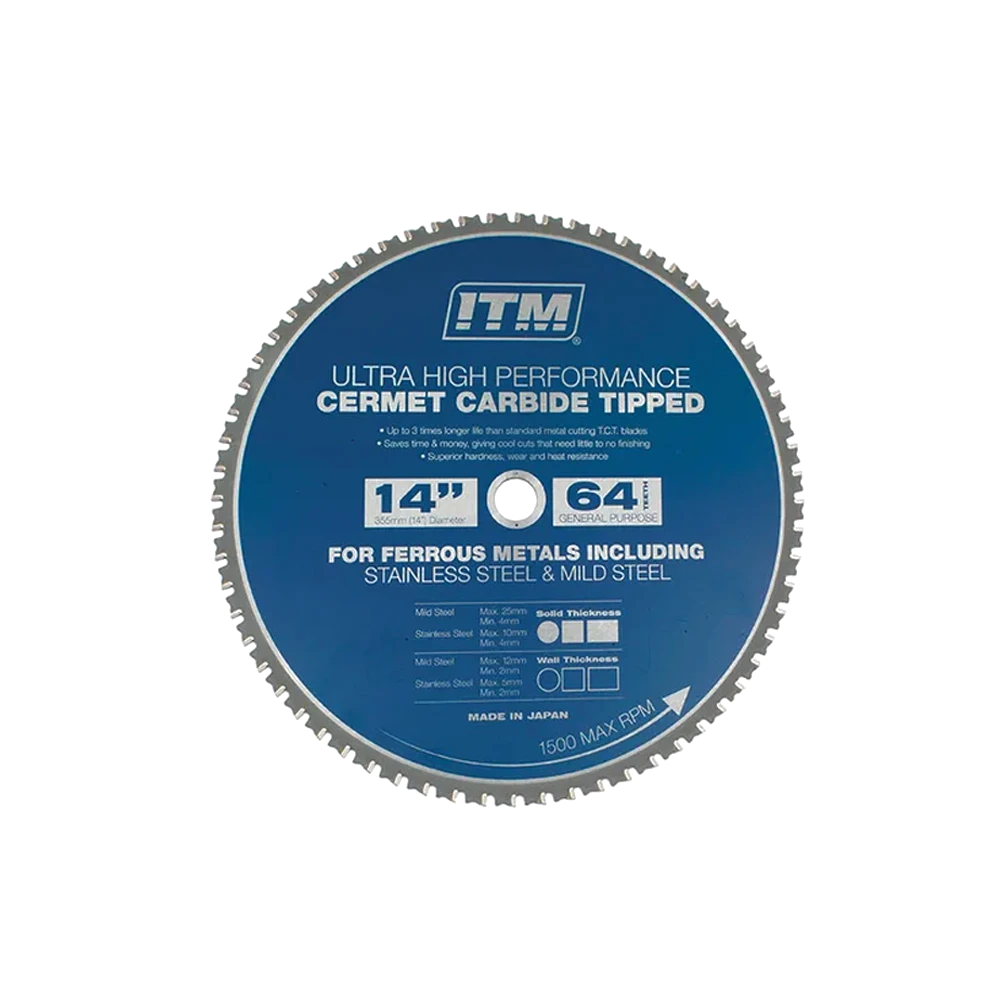 ITM 350mm Cermet Carbide Metal Cutting Blade  64T