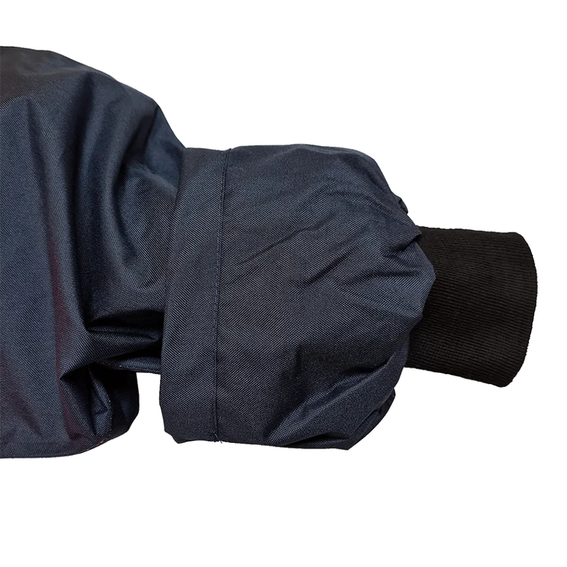 D/N Jacket, PU, X-Back, Hood, Yellow/Navy - Image 2