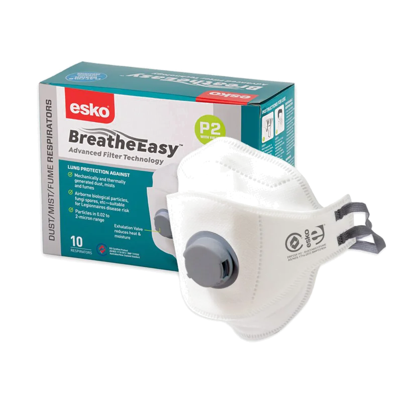 Esko Breathe Easy P2 Flat Fold Mask with Valve