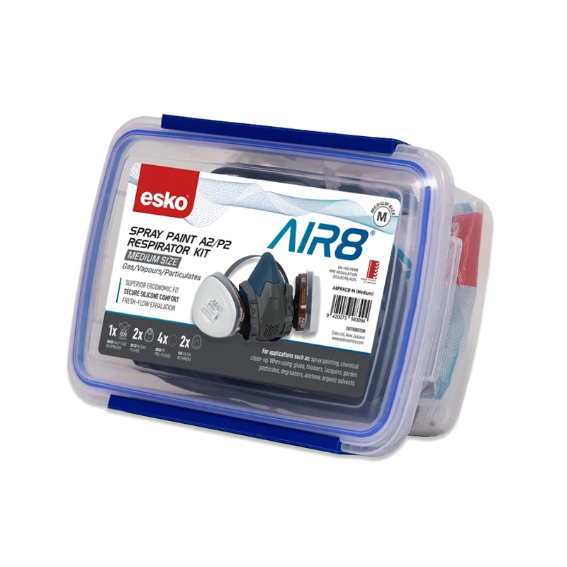 Esko AIR8 Spray Paint Clipbox Respirator Kit - Image 3