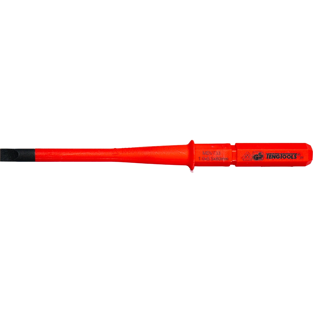 Teng 1000V Screwdriver Interchangeable 5.5 x 80mm Flat Slim