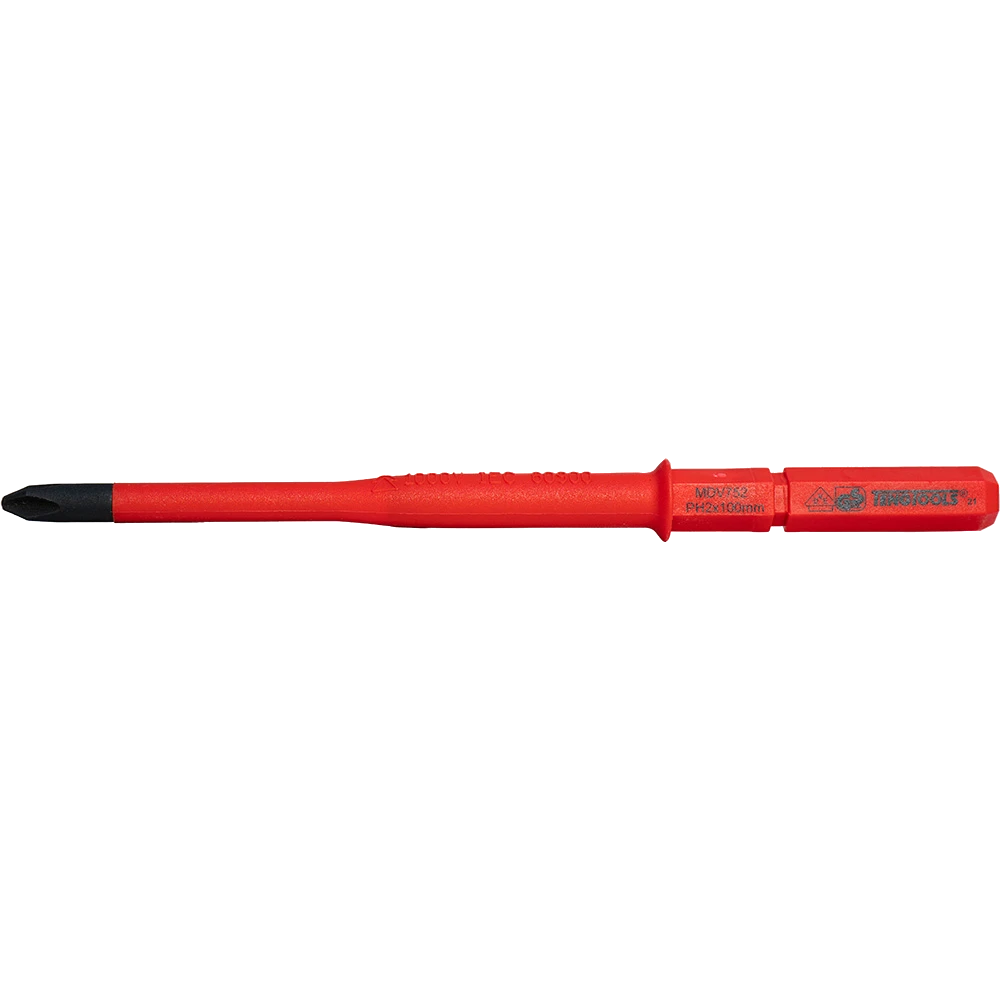 Teng 1000V Screwdriver Interchangeable PH2 x 100mm Slim