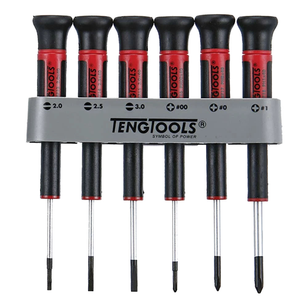 Teng 6pc MD Mini Screwdriver Set w/ Holder