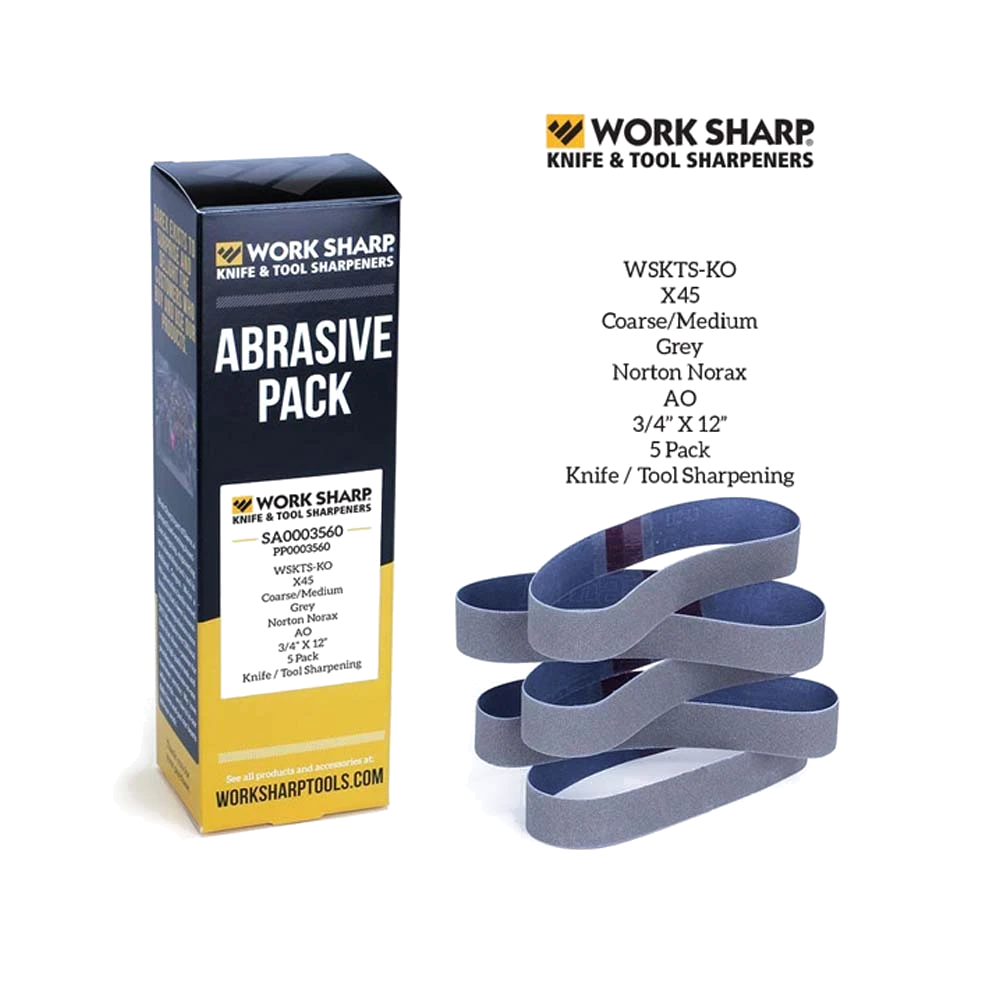 Worksharp Belt Pack 5pc X45 Ceramic To Suit WSKTS-KO