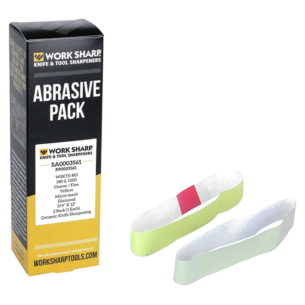 Worksharp Belt Pack 2pc Diamond 180 & 1500 Grit WSKTS-KO