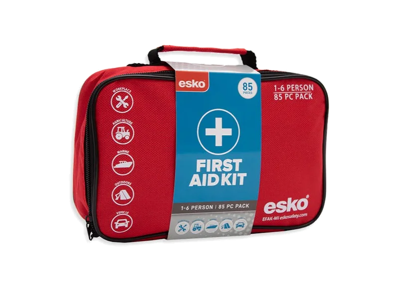 Esko First Aid Kit, 1-6 Person, 85pc