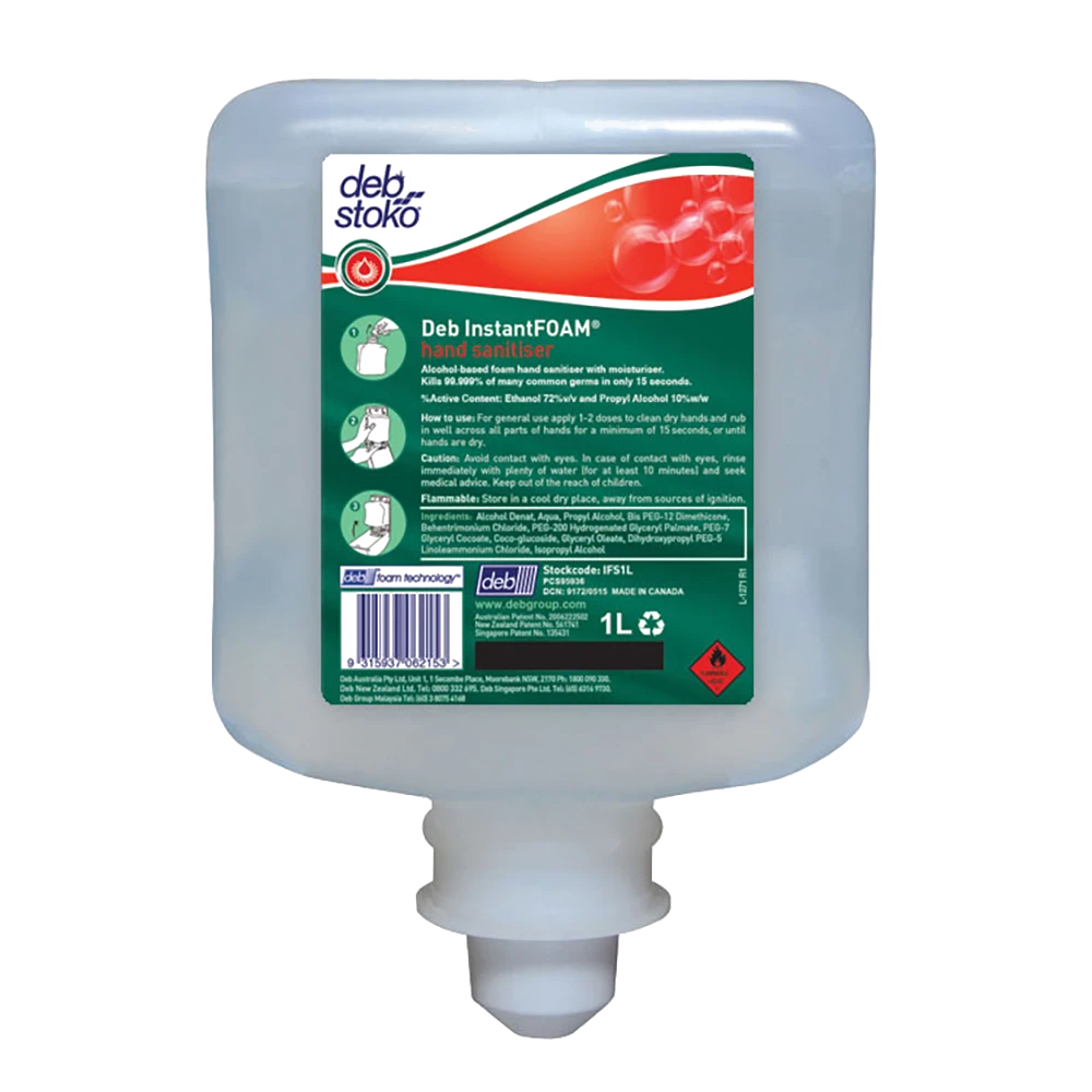 Deb InstantFOAM Alcohol Hand Sanitiser 1L