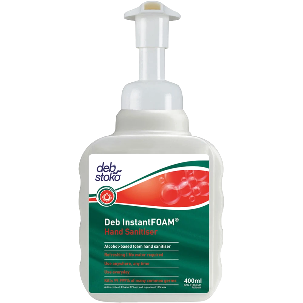 Deb InstantFOAM Alcohol Hand Sanitiser 400ml**