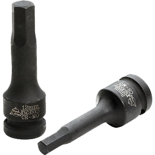 Teng 1/2in Dr. Hex Bit Impact Socket 17mm DIN
