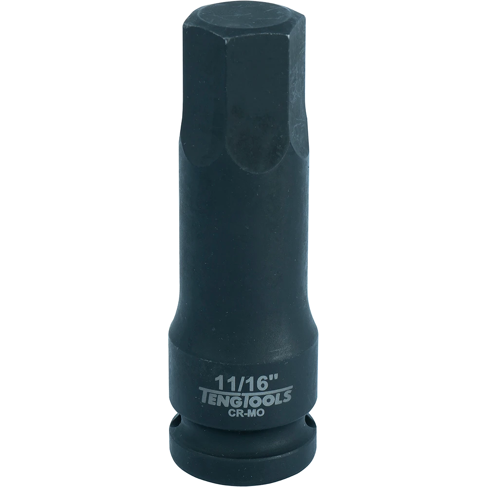 Teng 1/2in Dr. Hex Bit Impact Socket 11/16