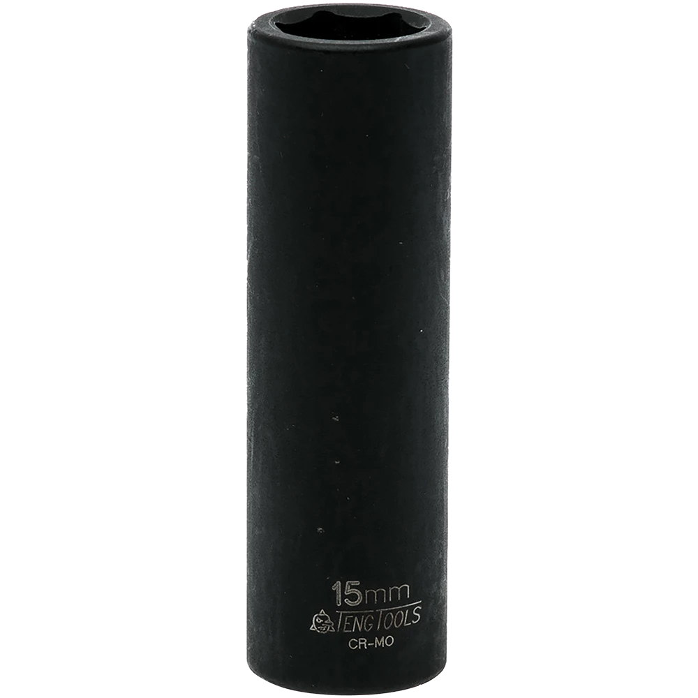 Teng 1/2in Dr. Deep Impact Socket 15mm ANSI