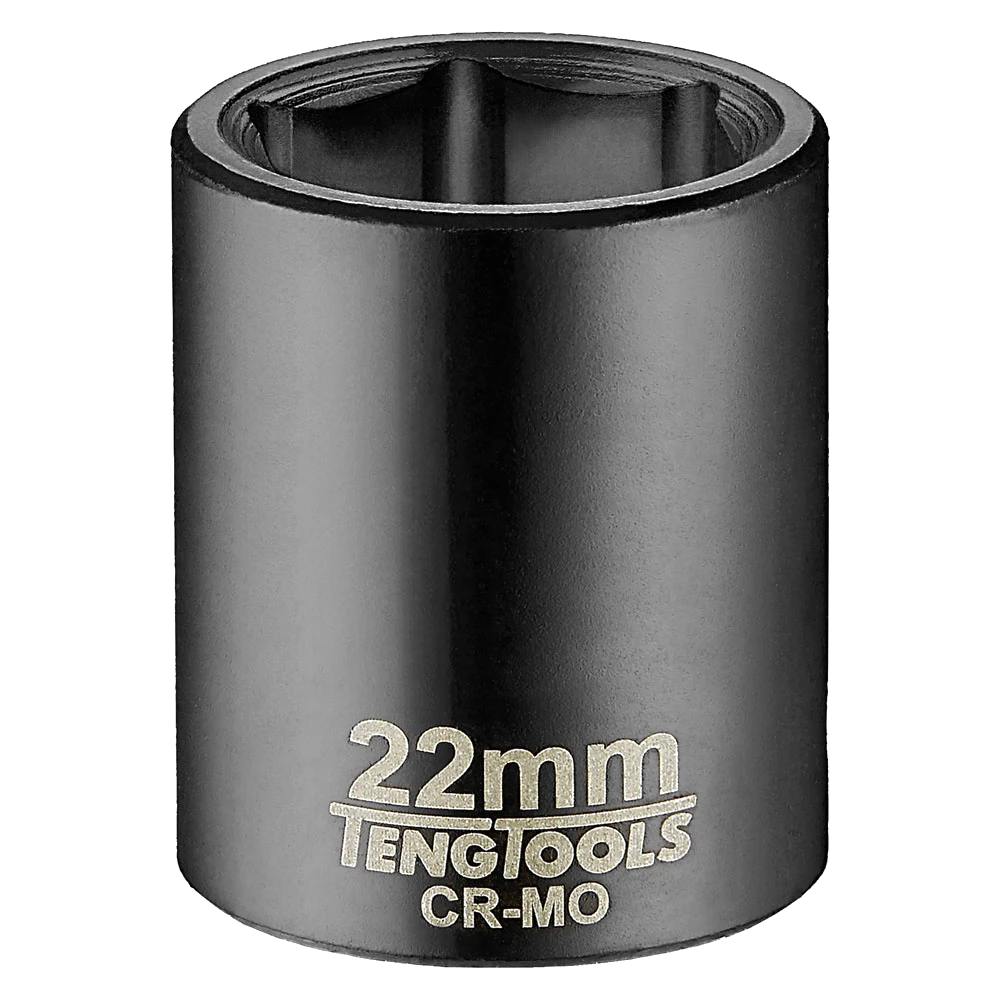 Teng 1/2in Dr. Impact Socket 22mm ANSI