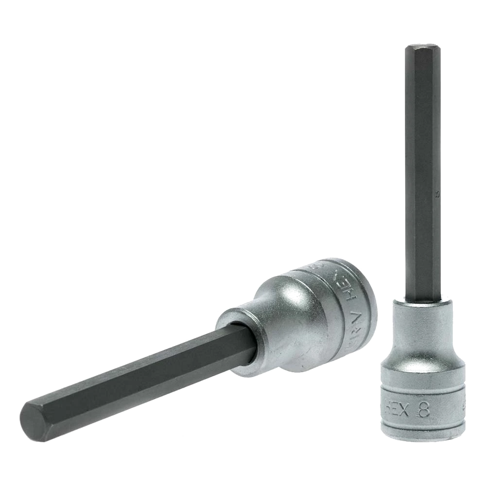 Teng 1/2in Dr. Bit Socket Hex 8mm x 100mm (L)