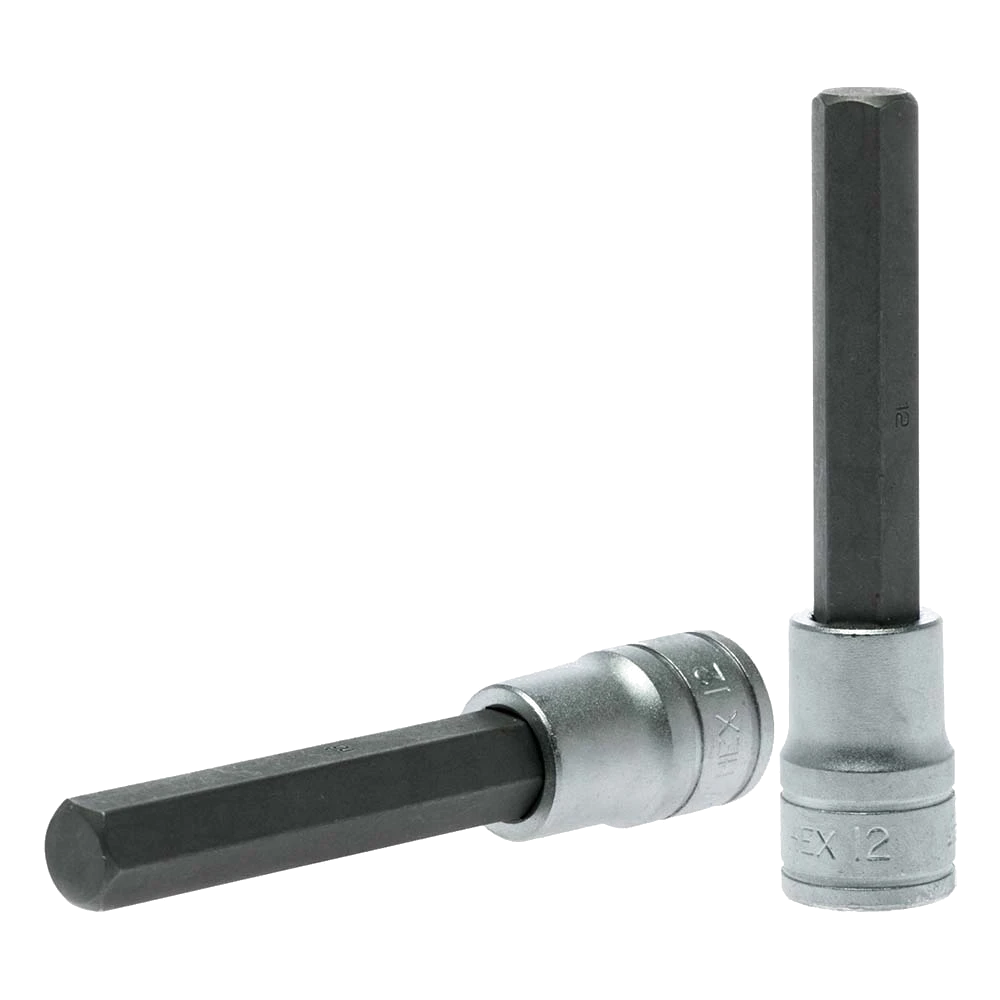 Teng 1/2in Dr. Bit Socket Hex 12mm x 100mm (L)