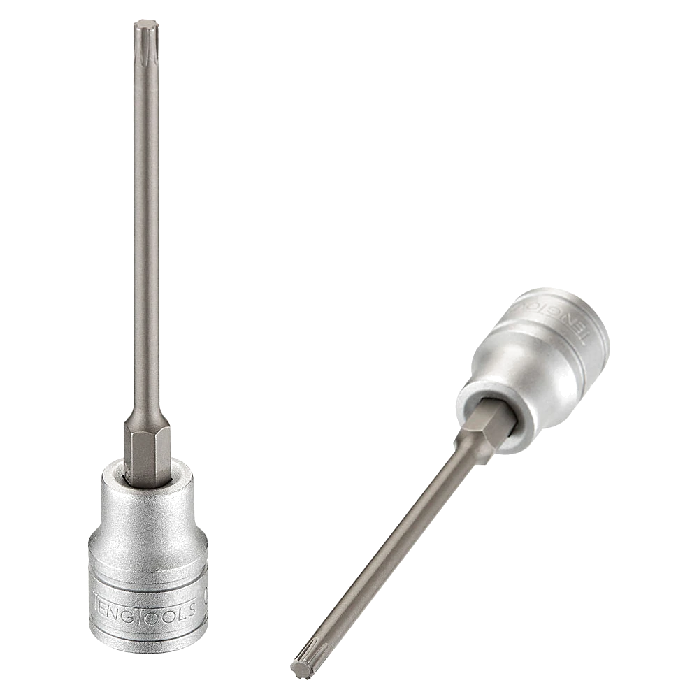 Teng 3/8in Dr. Long Ribe Bit Socket # 04