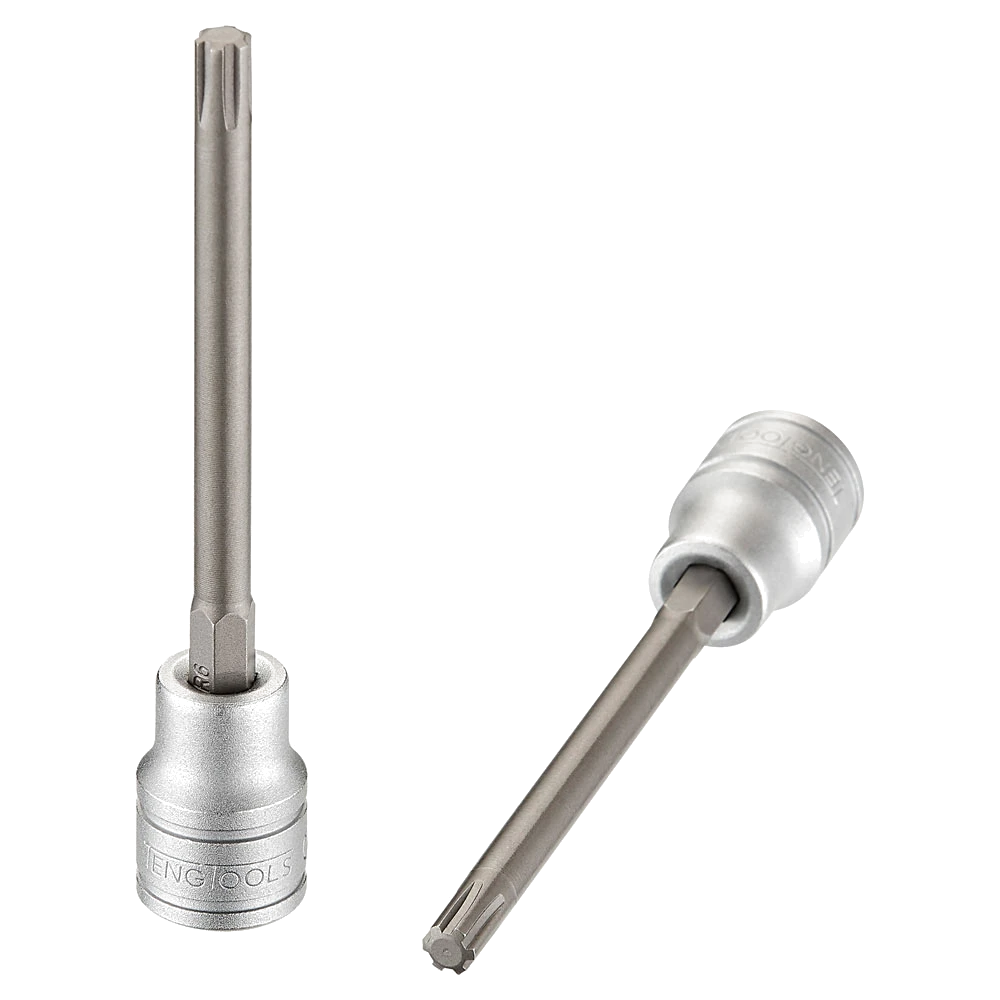 Teng 3/8in Dr. Long Ribe Bit Socket # 06