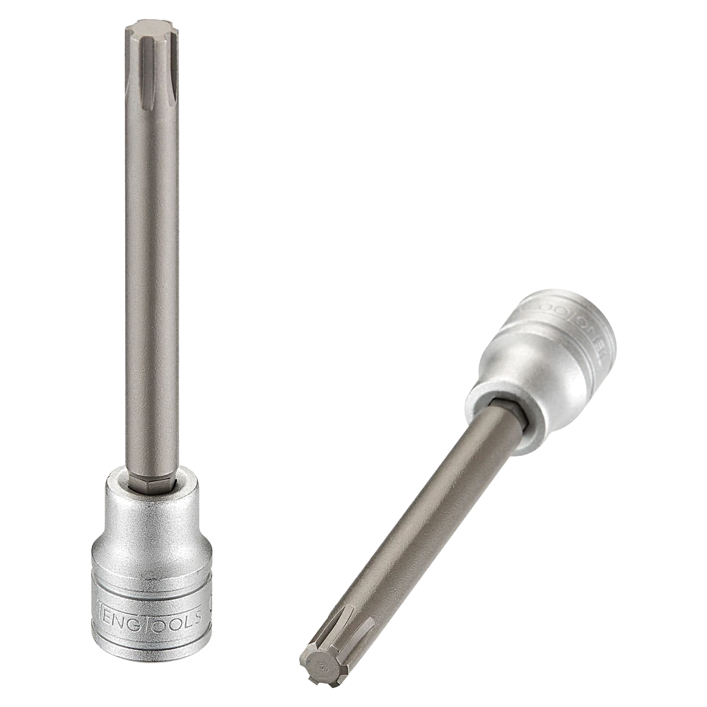 Teng 3/8in Dr. Long Ribe Bit Socket # 08