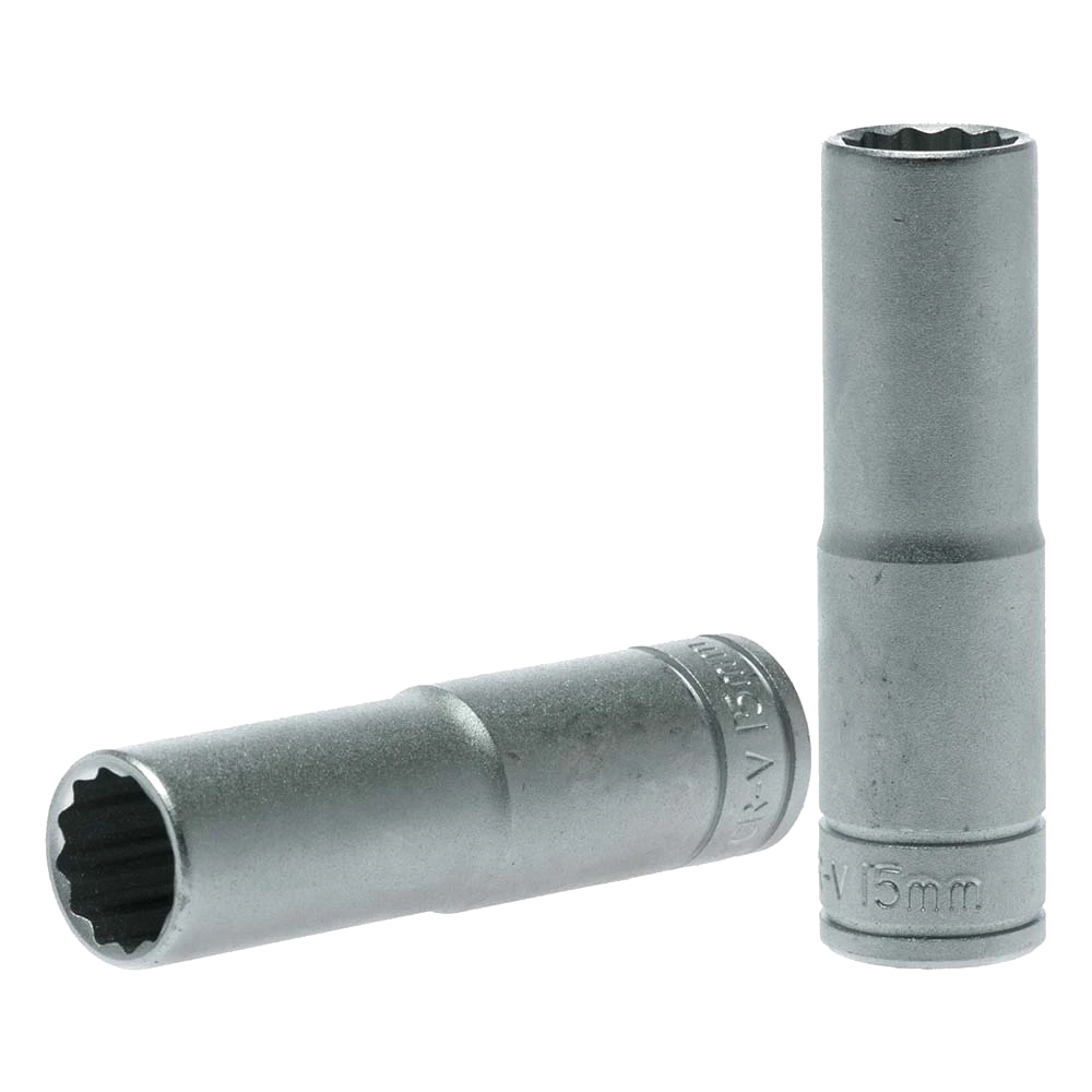 Teng 1/2in Dr. Deep Socket 15mm 12Pnt