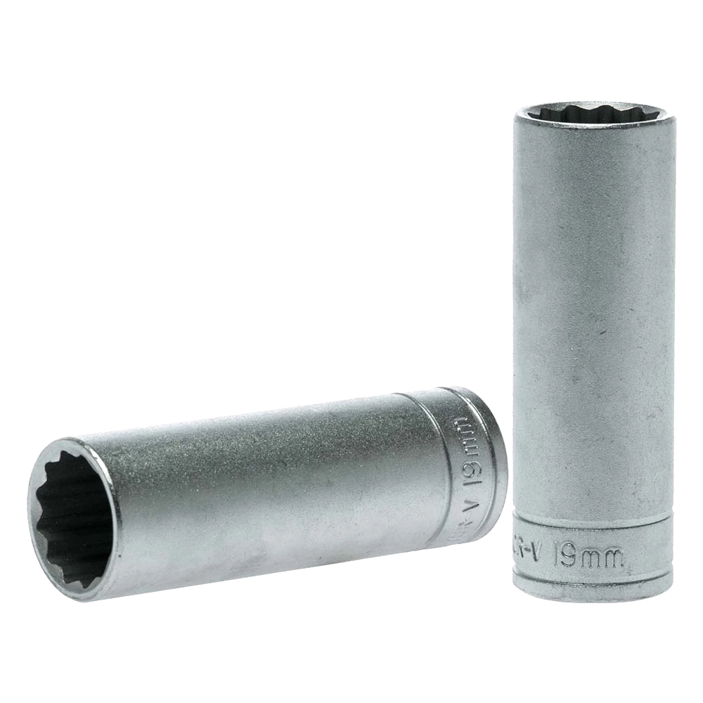 Teng 1/2in Dr. Deep Socket 19mm 12Pnt