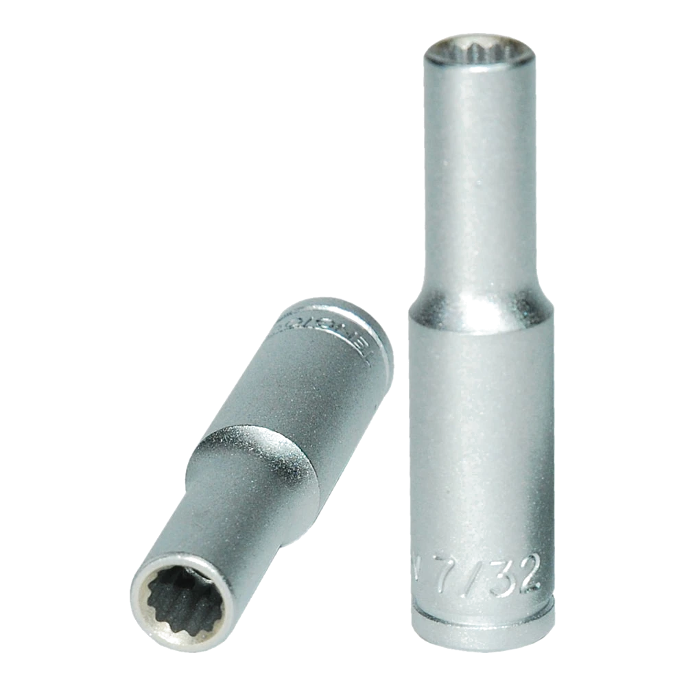 Teng 1/4in Dr. Deep Socket 7/32in 12pt