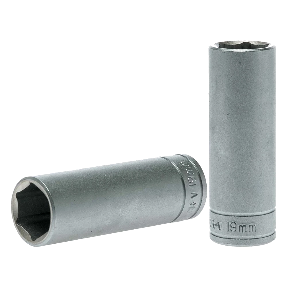 Teng 1/2in Dr. Deep Socket 19mm 6Pnt