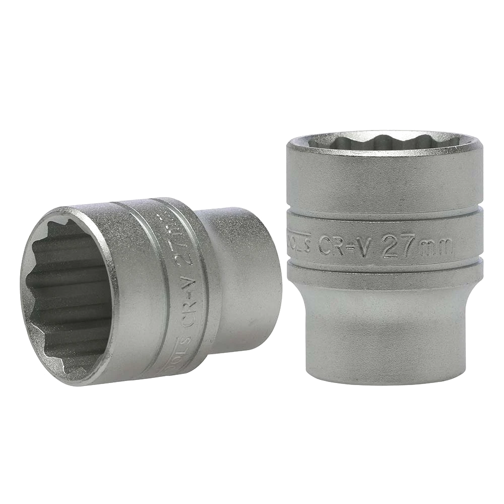 Teng 1/2in Dr. Socket 27mm 12Pnt