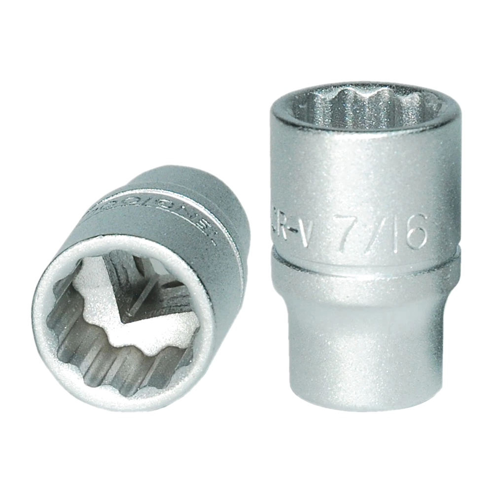 Teng 1/4in Dr. Socket 7/16in 12pt