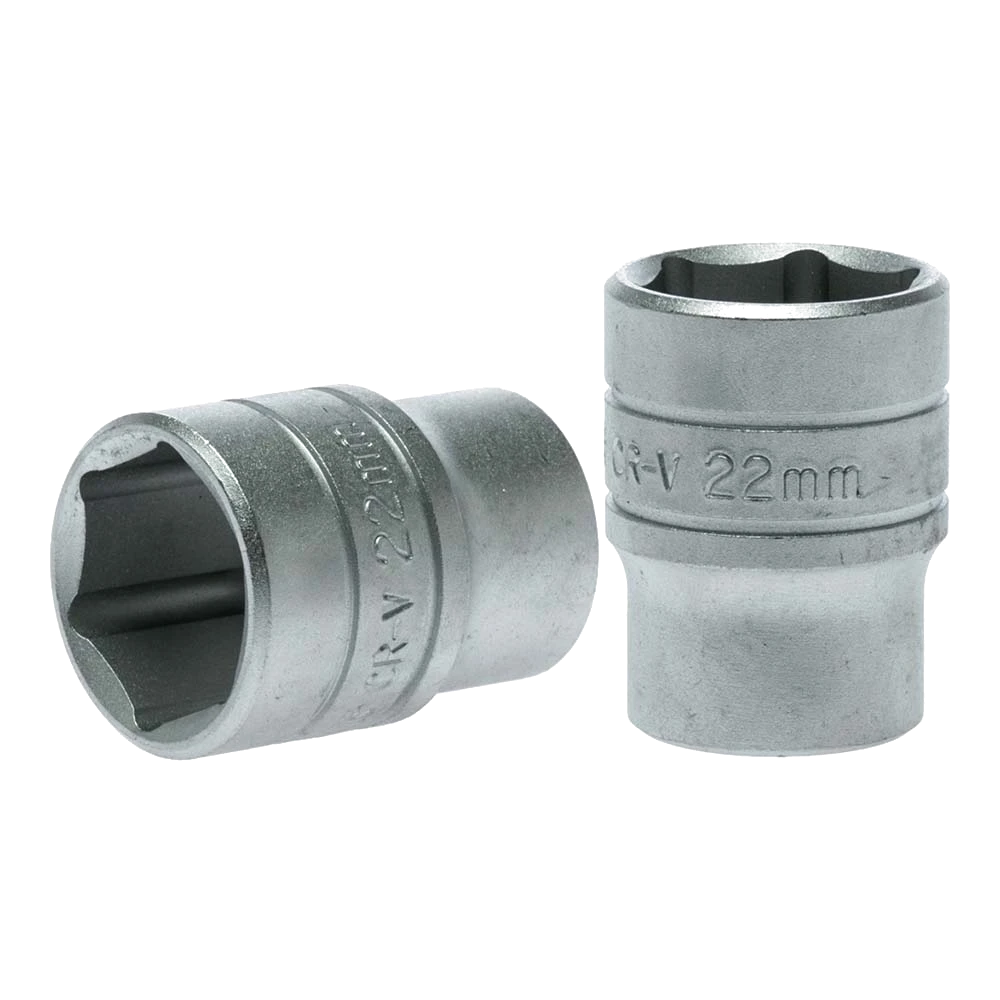 Teng 1/2in Dr. Socket 22mm 6Pnt