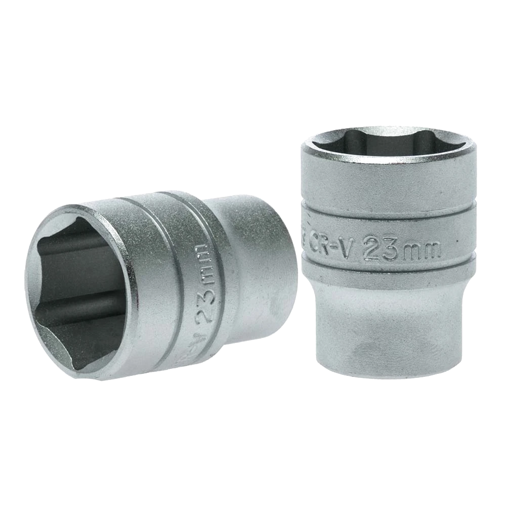 Teng 1/2in Dr. Socket 23mm 6Pnt