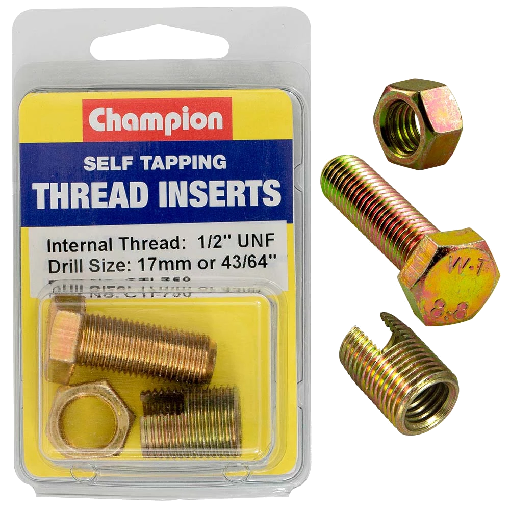 Champion S/Tapp. Thread Insert - 1/2in UNF -1pk