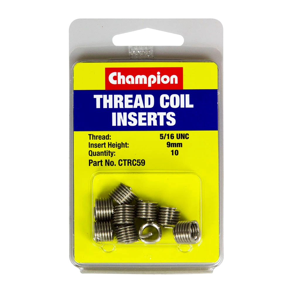 Champion 5/16in UNC x 9mm Thread Insert Refills -10pk